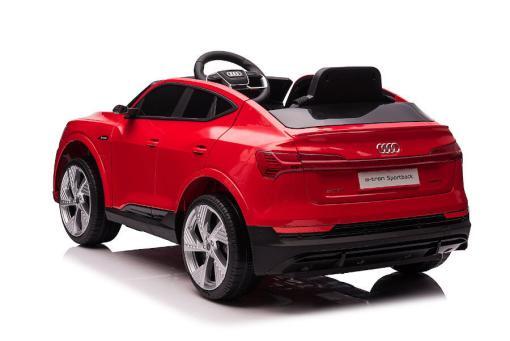 Kinderfahrzeug - Elektro Auto "Audi E-Tron" - lizenziert - 12V7AH Akku und 4 Motoren- 2,4Ghz + MP3 + Leder + EVA-Rot – Bild 4