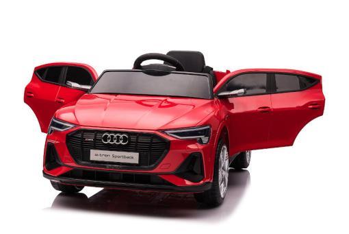 Kinderfahrzeug - Elektro Auto "Audi E-Tron" - lizenziert - 12V7AH Akku und 4 Motoren- 2,4Ghz + MP3 + Leder + EVA-Rot – Bild 2