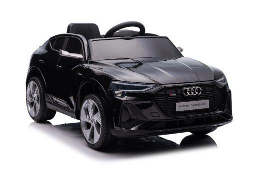 Kinderfahrzeug - Elektro Auto "Audi E-Tron" - lizenziert - 12V7AH Akku und 4 Motoren- 2,4Ghz + MP3 + Leder + EVA-Schwarz – Bild 4