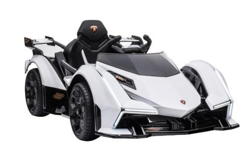 Kinderfahrzeug - Elektro Auto "Lamborghini V12 Vision Gran Turismo" - lizenziert - 12V7AH, 2 Motoren- 2,4Ghz Fernsteuerung, MP3, Ledersitz+EVA
