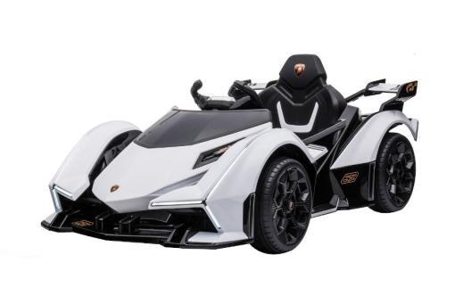 Kinderfahrzeug - Elektro Auto "Lamborghini V12 Vision Gran Turismo" - lizenziert - 12V7AH, 2 Motoren- 2,4Ghz Fernsteuerung, MP3, Ledersitz+EVA – Bild 9