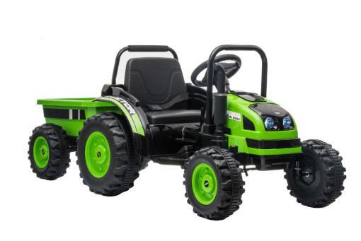 Elektro Kinderfahrauto - Elektro Traktor 388 - 12V7A Akku,2 Motoren 35W mit 2,4Ghz Fernsteuerung und Anhänger