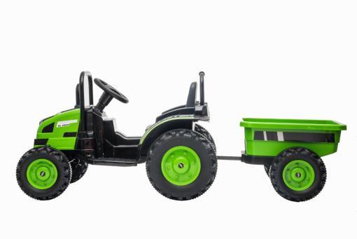 Elektro Kinderfahrauto - Elektro Traktor 388 - 12V7A Akku,2 Motoren 35W mit 2,4Ghz Fernsteuerung und Anhänger – Bild 5