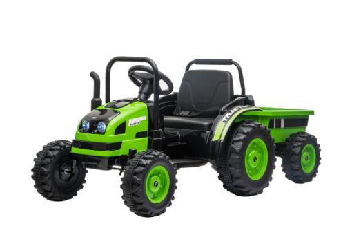 Elektro Kinderfahrauto - Elektro Traktor 388 - 12V7A Akku,2 Motoren 35W mit 2,4Ghz Fernsteuerung und Anhänger – Bild 3