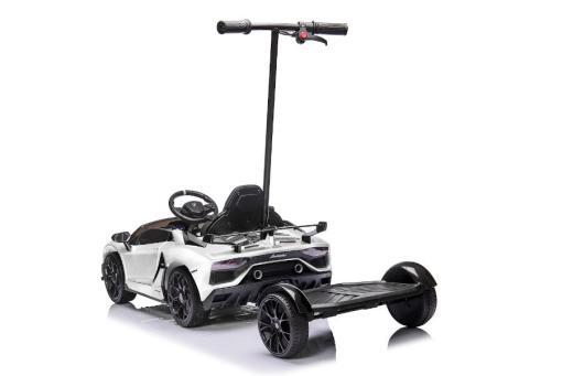 Kinderfahrzeug - Elektro Auto "Lamborghini Aventador SVJ" - lizenziert - 12V7AH, 2 Motoren- 2,4Ghz Fernsteuerung, MP3, Ledersitz+EVA -018B – Bild 7