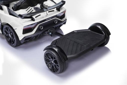 Kinderfahrzeug - Elektro Auto "Lamborghini Aventador SVJ" - lizenziert - 12V7AH, 2 Motoren- 2,4Ghz Fernsteuerung, MP3, Ledersitz+EVA -018B – Bild 4