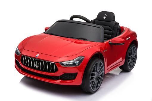 Kinderfahrzeug - Elektro Auto "Maserati Ghibli" - lizenziert - 12V7AH, 2 Motoren- 2,4Ghz Fernsteuerung, MP3, Ledersitz+EVA