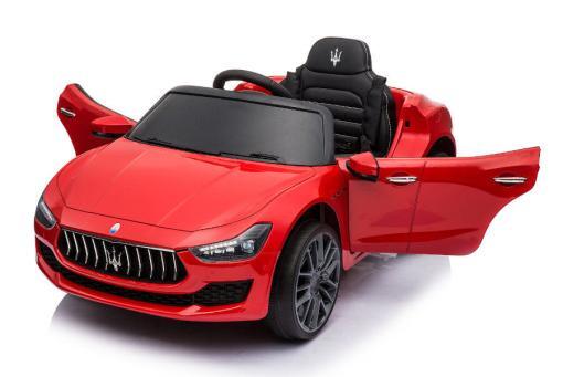 Kinderfahrzeug - Elektro Auto "Maserati Ghibli" - lizenziert - 12V7AH, 2 Motoren- 2,4Ghz Fernsteuerung, MP3, Ledersitz+EVA – Bild 2