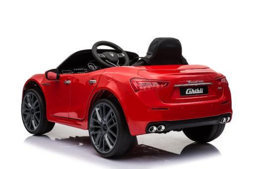 Kinderfahrzeug - Elektro Auto "Maserati Ghibli" - lizenziert - 12V7AH, 2 Motoren- 2,4Ghz Fernsteuerung, MP3, Ledersitz+EVA – Bild 4