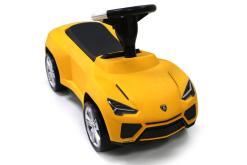 Kinderauto - Rutscher - Auto "Lamborghini Urus" lizenziert - Gelb -mit Ledersitz und Gummireifen
