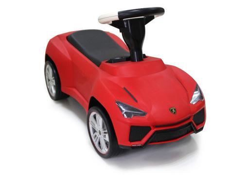 Kinderauto - Rutscher - Auto "Lamborghini Urus" lizenziert -Rot mit Ledersitz und Gummireifen
