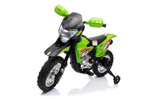 Kinderfahrzeug - Elektro Cross Kindermotorrad - 6V4,5Ah - Musik - 912-Grün