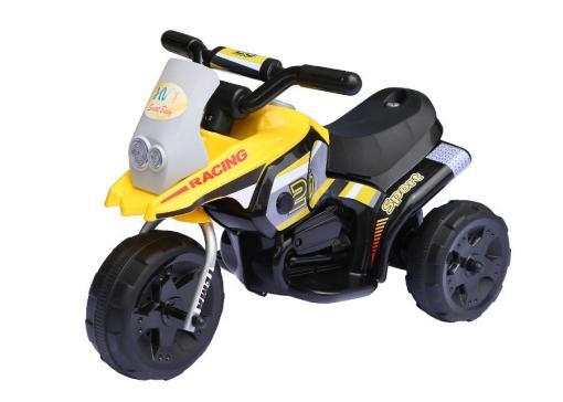 Kinderfahrzeug- Elektro "Kindermotorrad 318" - Dreirad - 3 Farben zur Auswahl -Gelb
