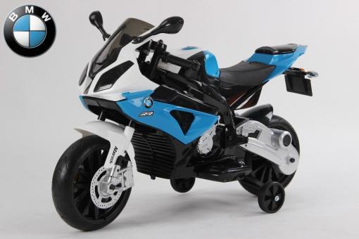 Kinderfahrzeug - Elektro Kindermotorrad - von BMW lizenziert "S1000RR" 12V7Ah+EVA Reifen -blau