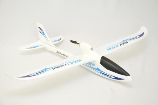 RC 3 Kanal Flugzeug "WL Toys F959" Elektro Glider - 2,4 GHZ - RTF -Blau