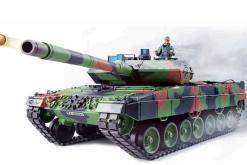 RC Panzer "German Leopard 2A6" Heng Long 1:16 mit Rauch&Sound und Metallgetriebe (Stahl) -2,4Ghz V7.0