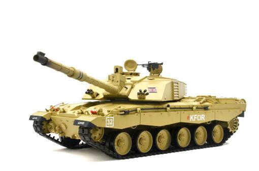 RC Panzer "Britischer Challenger 2" Heng Long 1:16 mit Rauch&Sound und Stahlgetriebe -2,4Ghz -V7.0