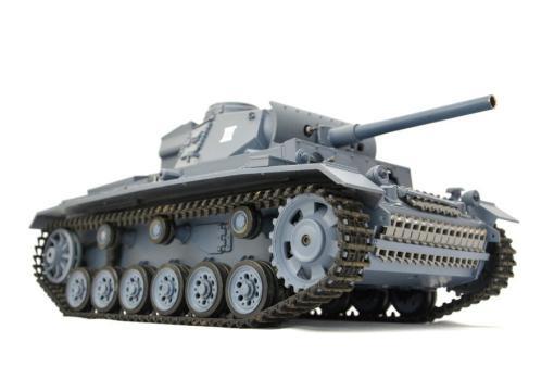 RC Panzer "Kampfwagen III" 1:16 Heng Long -Rauch&Sound - mit Stahlgetriebe und 2,4Ghz Fernsteuerung - V7.0 - Pro