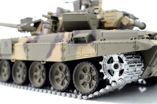 RC Panzer "Russland T90" Heng Long 1:16 mit Rauch&Sound + 2,4Ghz mit Stahlgetriebe und Metallketten V7.0 - Upg-A – Bild 2
