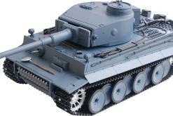 RC Panzer "German Tiger I" Heng Long 1:16 Grau, Rauch&Sound und 2,4Ghz - V7.0