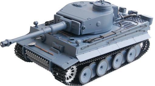 RC Panzer "German Tiger I" Heng Long 1:16 Grau, Rauch&Sound und 2,4Ghz - V7.0