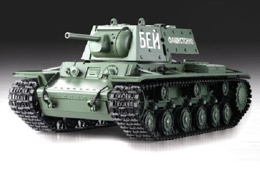 RC Panzer Russicher "Soviet Union KV-1" 1:16 HL -Rauch&Sound, Metallgetriebe und 2,4Ghz