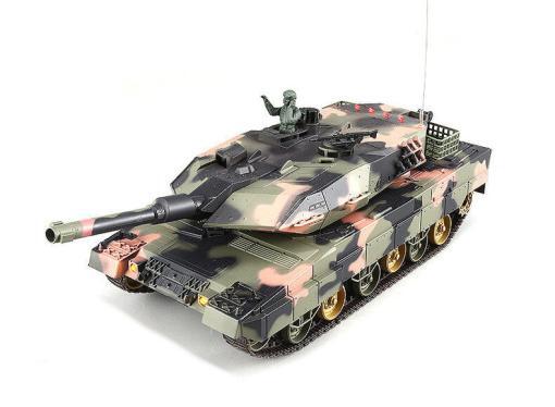 RC Panzer "Deutscher Leopard A5" 1:24 mit Schuss und Sound "809" mit IR-Battle -1