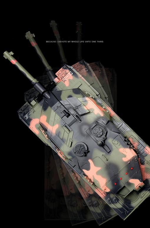 RC Panzer "Deutscher Leopard A5" 1:24 mit Schuss und Sound "809" mit IR-Battle 15
