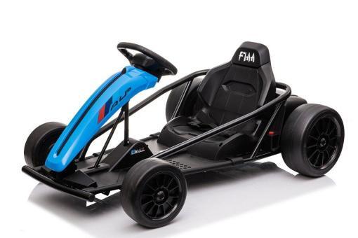 Kinder Elektroauto "e-Gokart" mit 24V und Driftfunktion + 2x 12V9AH Akku und 2 Motoren -Blau – Bild 8