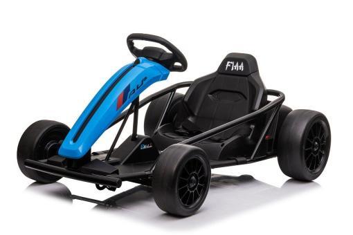 Kinder Elektroauto "e-Gokart" mit 24V und Driftfunktion + 2x 12V9AH Akku und 2 Motoren -Blau – Bild 5