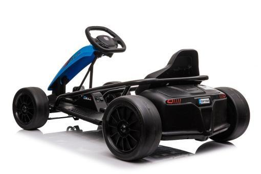 Kinder Elektroauto "e-Gokart" mit 24V und Driftfunktion + 2x 12V9AH Akku und 2 Motoren -Blau – Bild 3