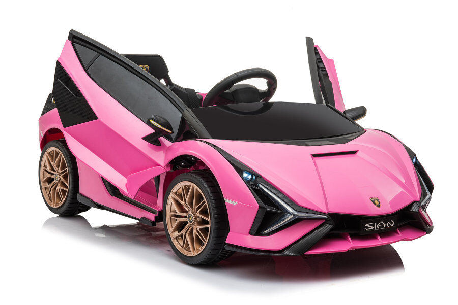 FINOOS Kinder Elektroauto Lamborghini Aventador - Lizenziert - RC, 2.4 Ghz  Fernbedienung - Kinderauto - Softstart - SD-Karte - USB - MP3 - Elektro Auto  für Kinder(Rot): : Spielzeug