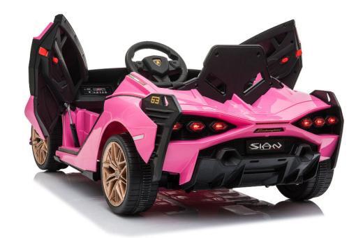 Elektro Kinderauto "Lamborghini Sian" - lizenziert - 12V Akku, 2 Motoren- 2,4Ghz Fernsteuerung, MP3, Ledersitz+EVA – Bild 8