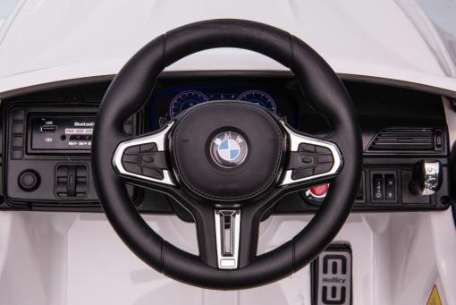 Elektro Kinderfahrzeug "BMW M5" - lizenziert - 12V7A Akku, 2 Motoren- 2,4Ghz Fernsteuerung, MP3, Ledersitz+EVA – Bild 6