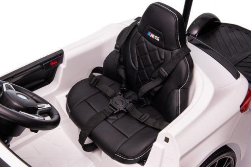 Elektro Kinderfahrzeug "BMW M5" - lizenziert - 12V7A Akku, 2 Motoren- 2,4Ghz Fernsteuerung, MP3, Ledersitz+EVA – Bild 5