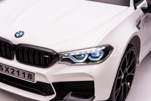 Elektro Kinderfahrzeug "BMW M5" - lizenziert - 12V7A Akku, 2 Motoren- 2,4Ghz Fernsteuerung, MP3, Ledersitz+EVA – Bild 3