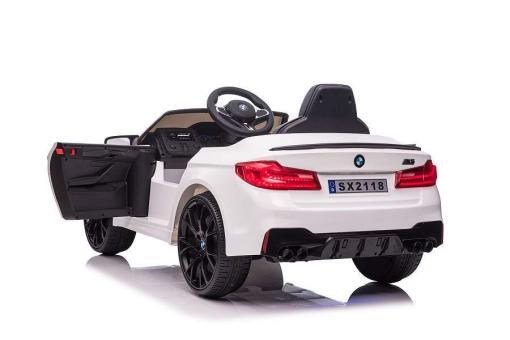 Elektro Kinderfahrzeug "BMW M5" - lizenziert - 12V7A Akku, 2 Motoren- 2,4Ghz Fernsteuerung, MP3, Ledersitz+EVA – Bild 7