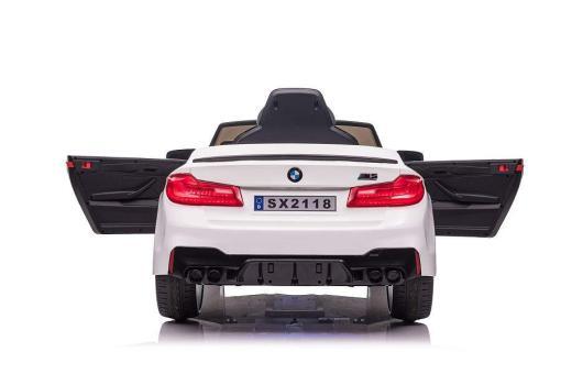 Elektro Kinderfahrzeug "BMW M5" - lizenziert - 12V7A Akku, 2 Motoren- 2,4Ghz Fernsteuerung, MP3, Ledersitz+EVA – Bild 4