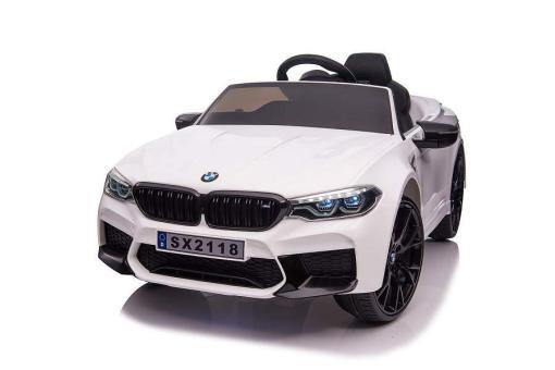 Elektro Kinderfahrzeug "BMW M5" - lizenziert - 12V7A Akku, 2 Motoren- 2,4Ghz Fernsteuerung, MP3, Ledersitz+EVA – Bild 11