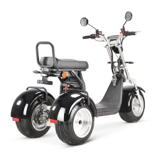 Elektro Scooter Trike Cp7 Schwarz -6