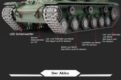 ferngesteuerter panzer mit schuß funktion von henglong russicher kv-2-10