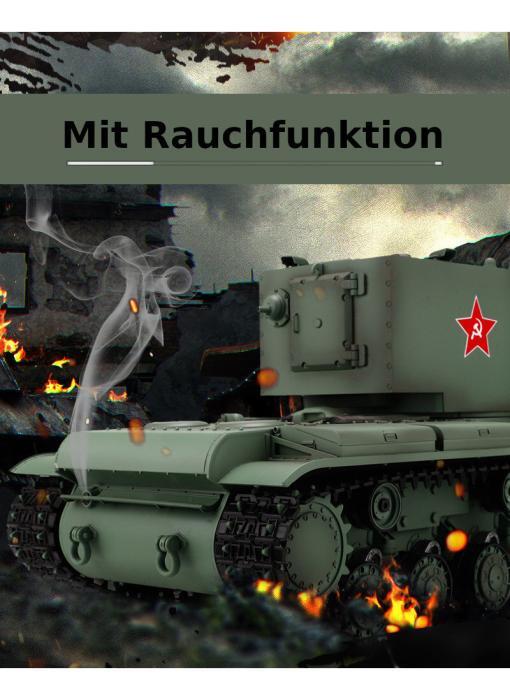 ferngesteuerter panzer mit schuß funktion von henglong russicher kv-2-6