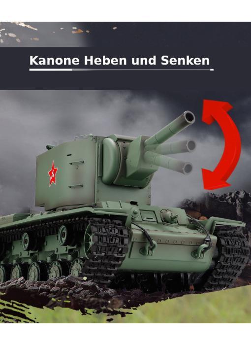 ferngesteuerter panzer mit schuß funktion von henglong russicher kv-2-7