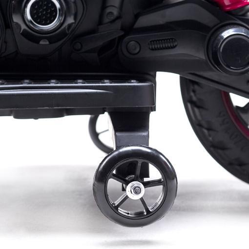 Elektro Kindermotorrad D09 - 12V A Akku - mit Stützräder, Musik und Lichter – Bild 9