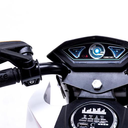 Elektro Kindermotorrad D09 - 12V A Akku - mit Stützräder, Musik und Lichter – Bild 8