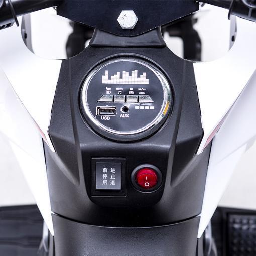 Elektro Kindermotorrad D09 - 12V A Akku - mit Stützräder, Musik und Lichter – Bild 12
