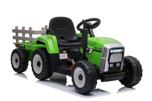 Elektro Kinderfahrzeug - Kinderauto Traktor mit Anhänger - 12V 7 aH Akku,2 Motoren