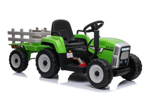 Elektro Kinderfahrzeug - Kinderauto Traktor mit Anhänger - 12V 7 aH Akku,2 Motoren – Bild 7