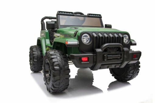 Kinderfahrzeug - Elektro Auto Offroad mit 12V10A Akku und 2x35W Motoren "Camouflage" 2,4Ghz+Ledersitz+EVA