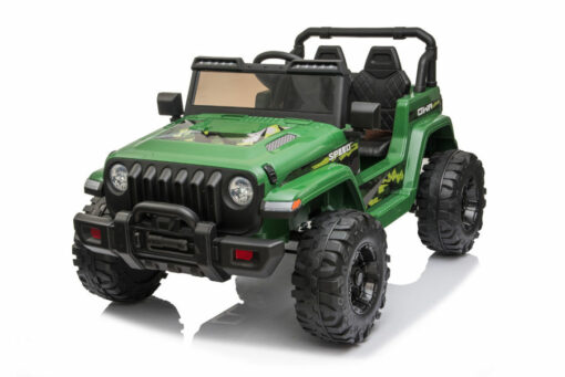 Kinderfahrzeug - Elektro Auto Offroad mit 12V10A Akku und 2x35W Motoren "Camouflage" 2,4Ghz+Ledersitz+EVA – Bild 2